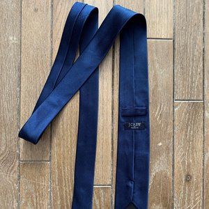 J.Crew Silk Tie - Skinny - Navy Blue